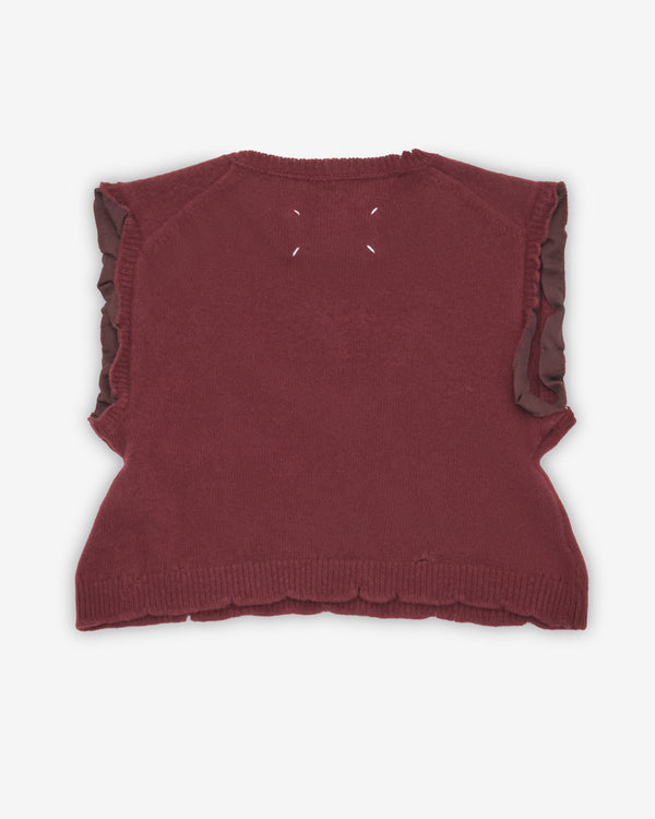 Maison Margiela - Women's Lived-In Knit Top - (Bordeaux)