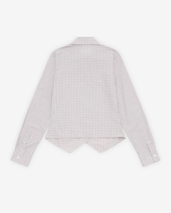 Maison Margiela - Women's Fitted Shirt - (Light Gray)
