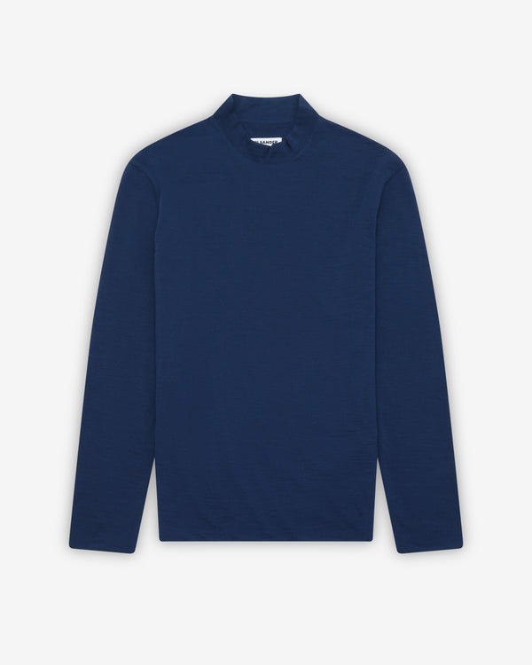 Jil Sander - Men's Wool-Blend Mock-Neck Top - (Navy)