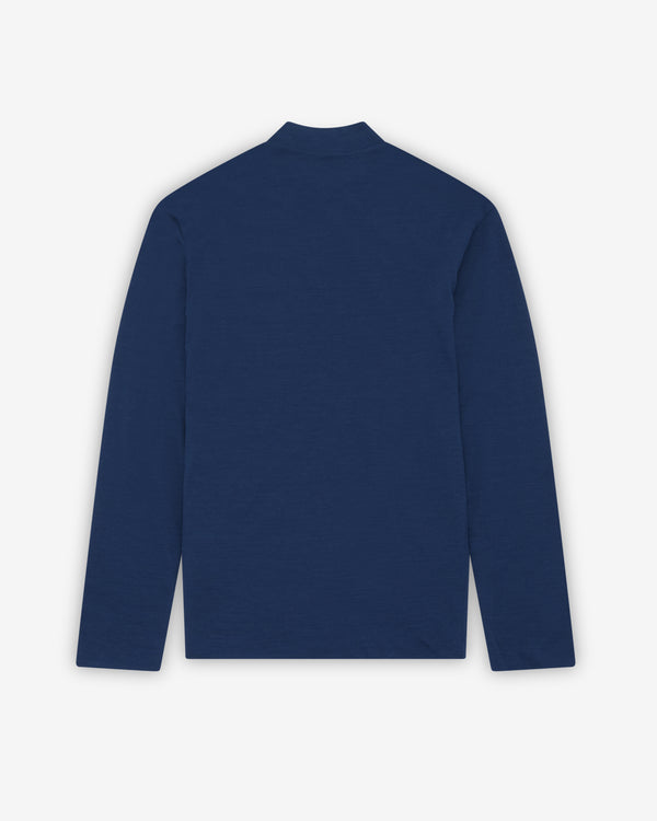 Jil Sander - Men's Wool-Blend Mock-Neck Top - (Navy)