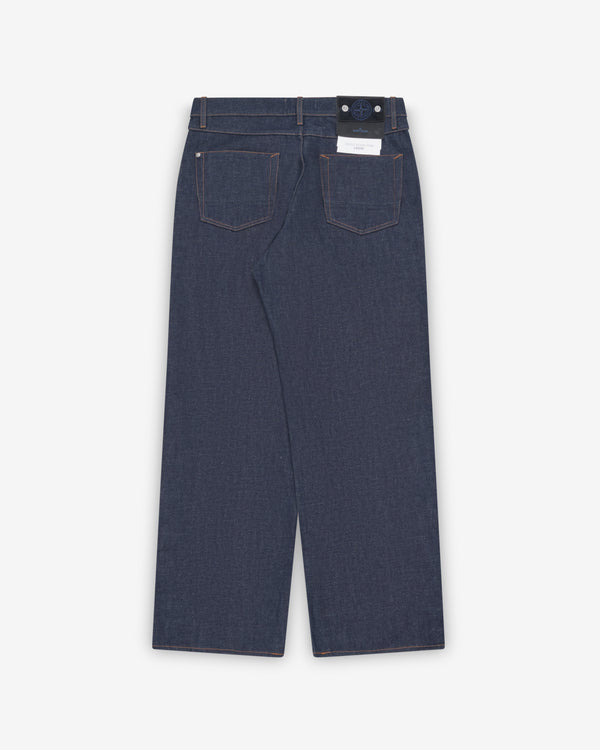 Stone Island - Men's Loose-Fit Five-Pocket Jeans - (Blue Raw)