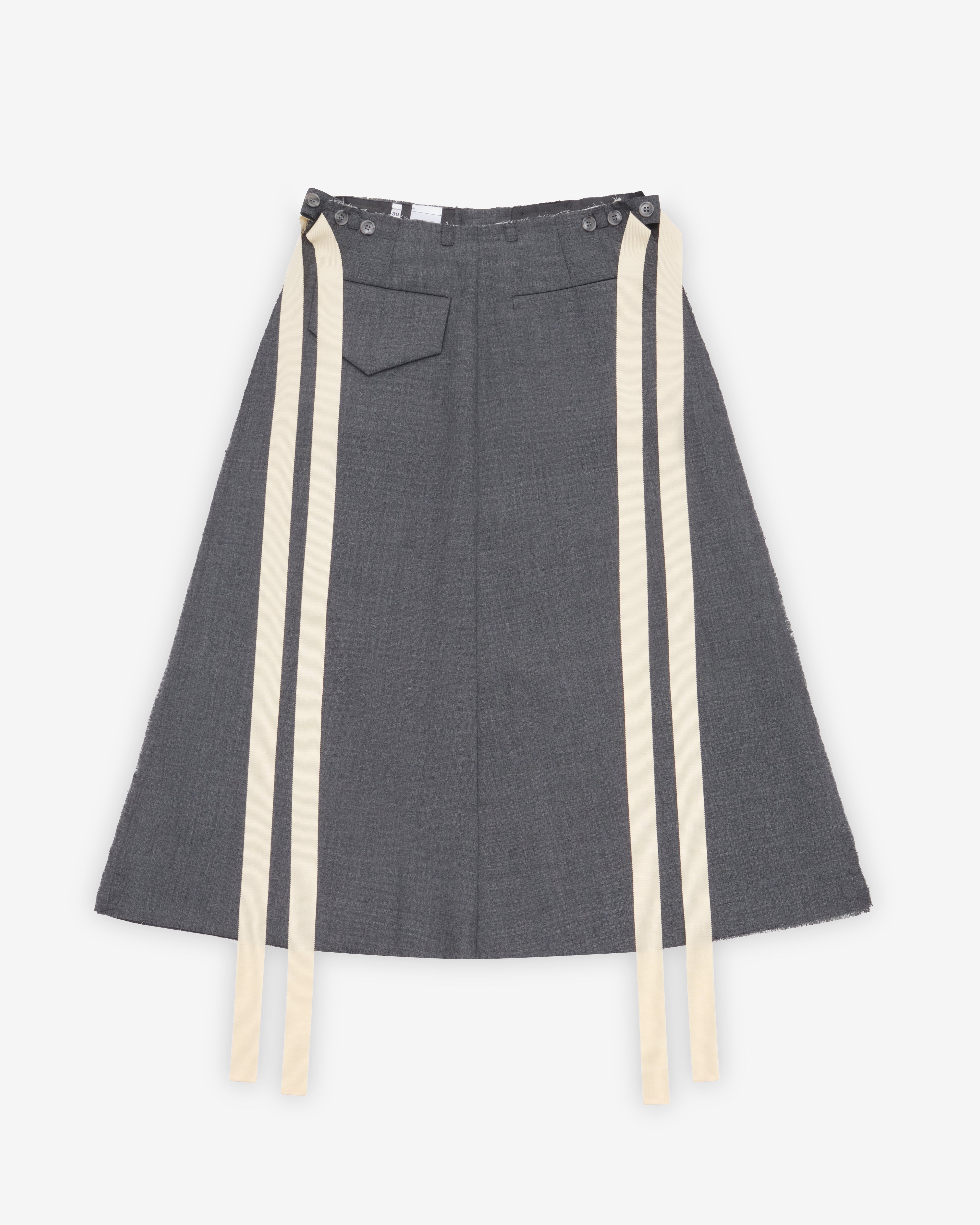 Sonia Carrasco: Women's Side Cut Skirt (Gray) | DSMNY E-SHOP