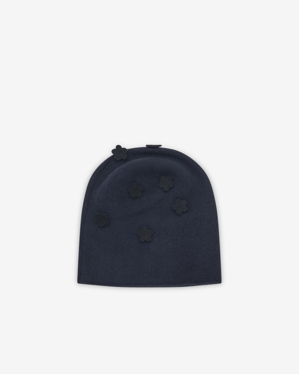 Scha - Women's Floral Transformer Hat - (Navy/Black)