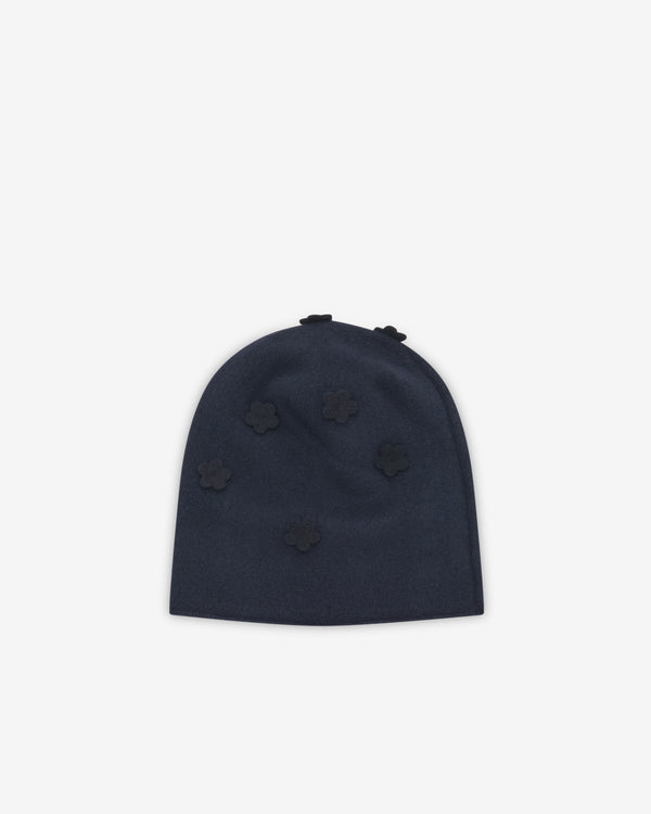 Scha - Women's Floral Transformer Hat - (Navy/Black)