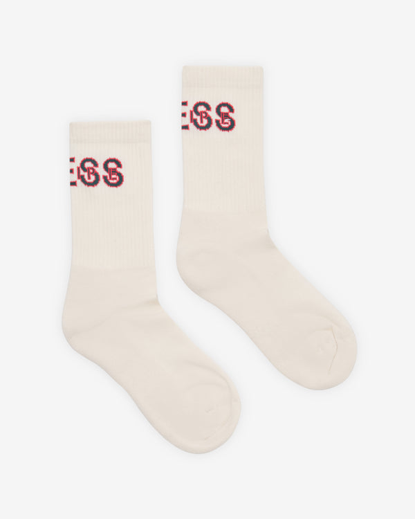 Bless - Women's Tennis Socks - (Cream/Red)