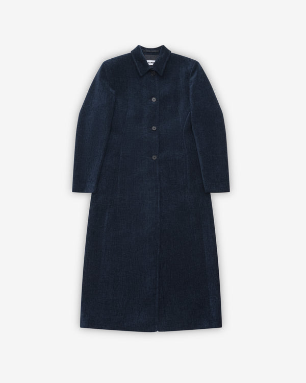 Jil Sander - Women's Longline Velvet Coat - (Midnight)