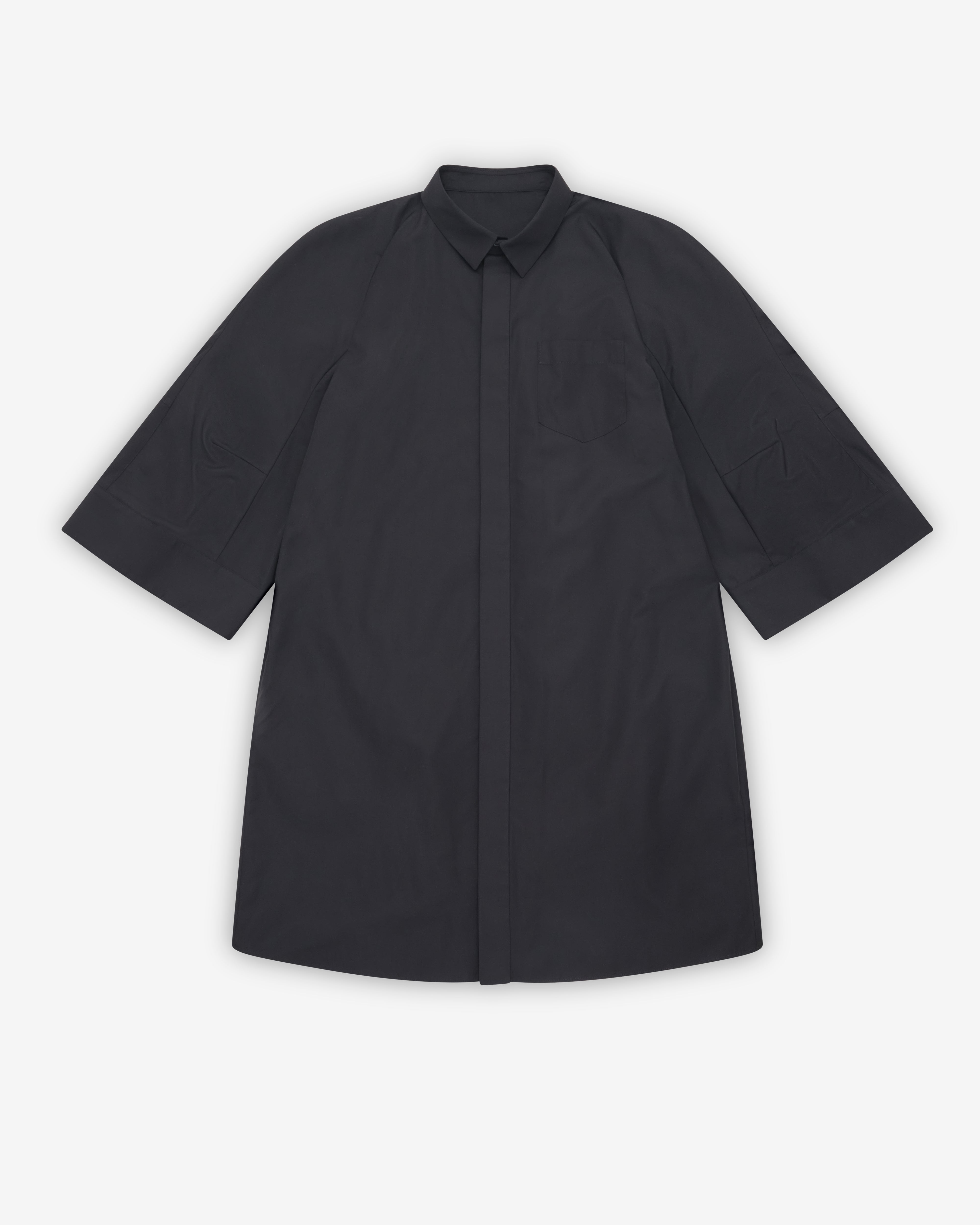 Sacai: Women's Poplin Dress (Black) | DSMNY E-SHOP