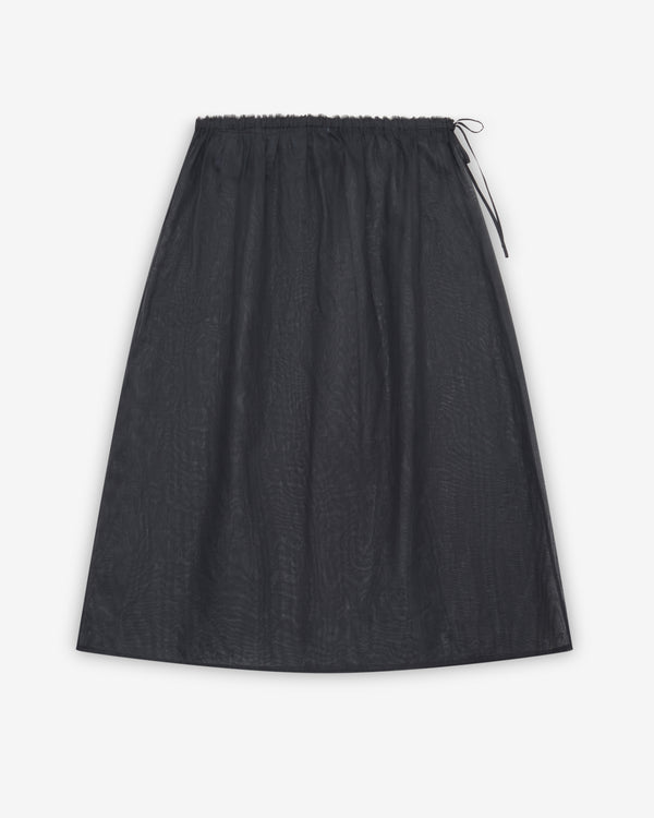 Prada - Women's Cotton Organdy Midi-Skirt - (Black)