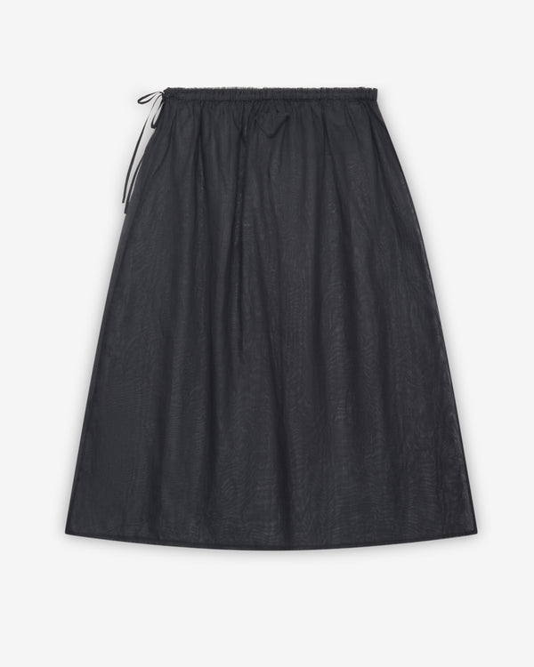 Prada - Women's Cotton Organdy Midi-Skirt - (Black)