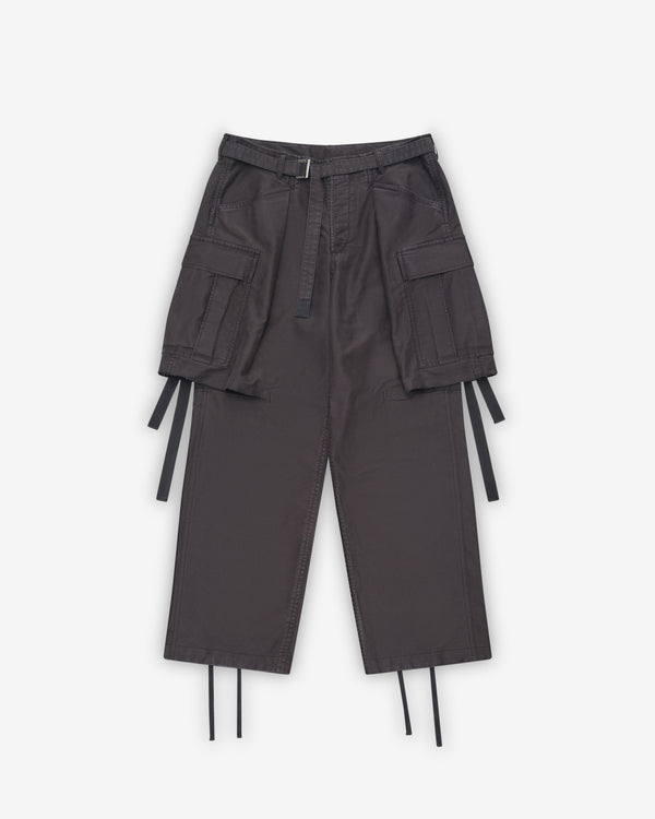 Sacai - Men's Sueded Cotton Pants - (Black)