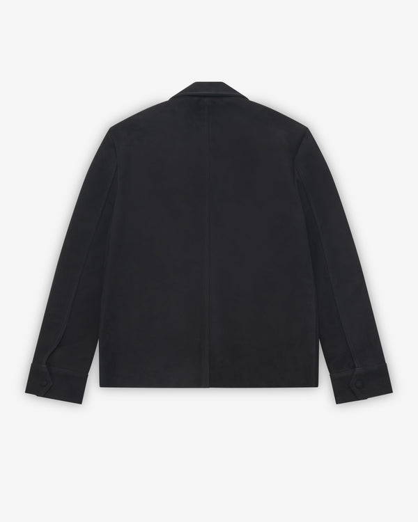 Ernest W. Baker - Men's Suede Overshirt - (Black)