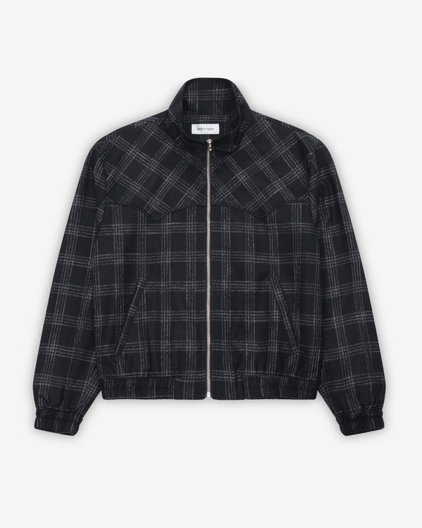 Ernest W. Baker - Men's Western Track Jacket - (Black/White)