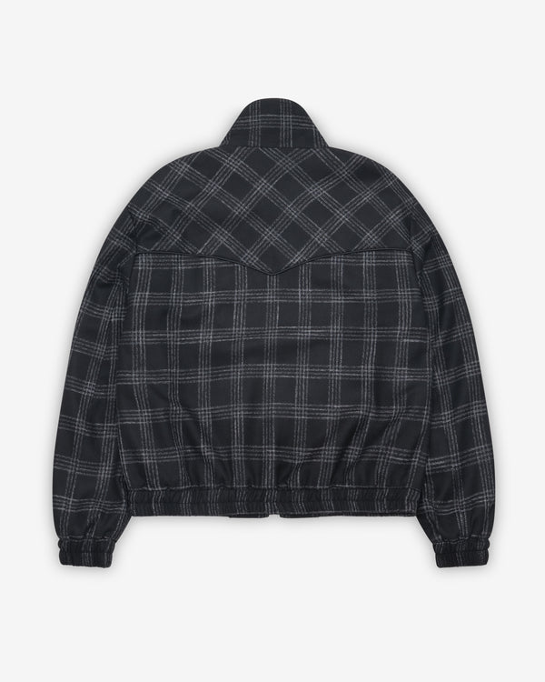 Ernest W. Baker - Men's Western Track Jacket - (Black/White)