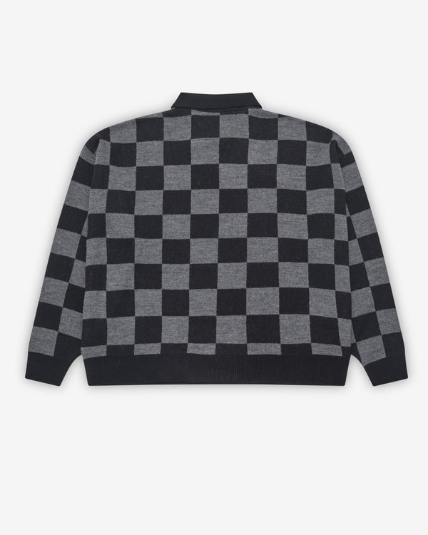 Liberal Youth Ministry - Men's Checked Sport Sweater - (Black)