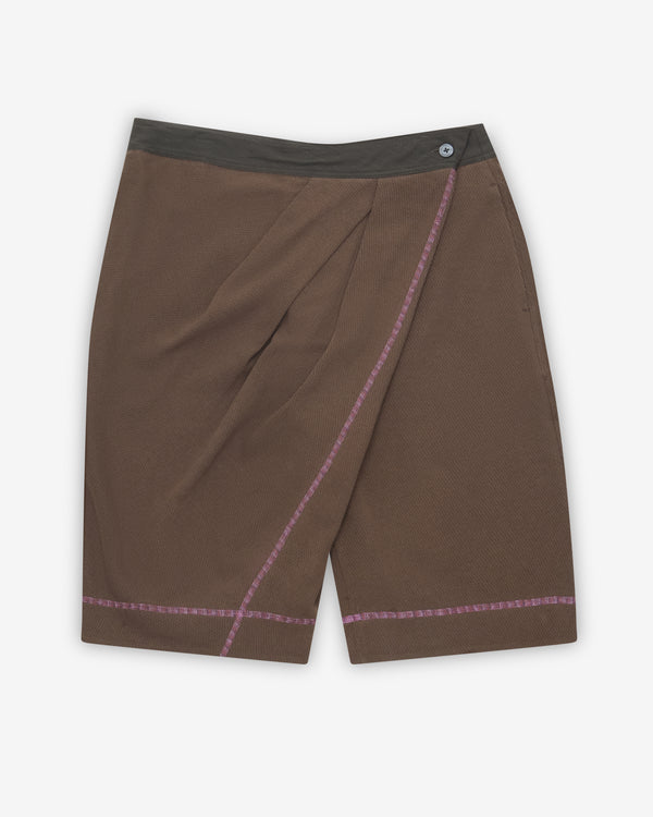 Kiko Kostadinov - Women's Petrel Draped Culottes - (Cedar Green)