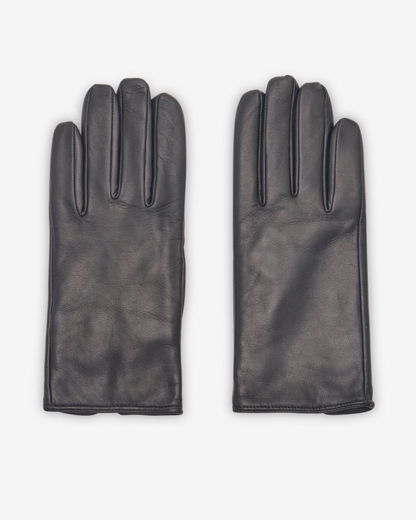 Ernest W. Baker - Men's Cashmere Lined Leather Gloves - (Black)