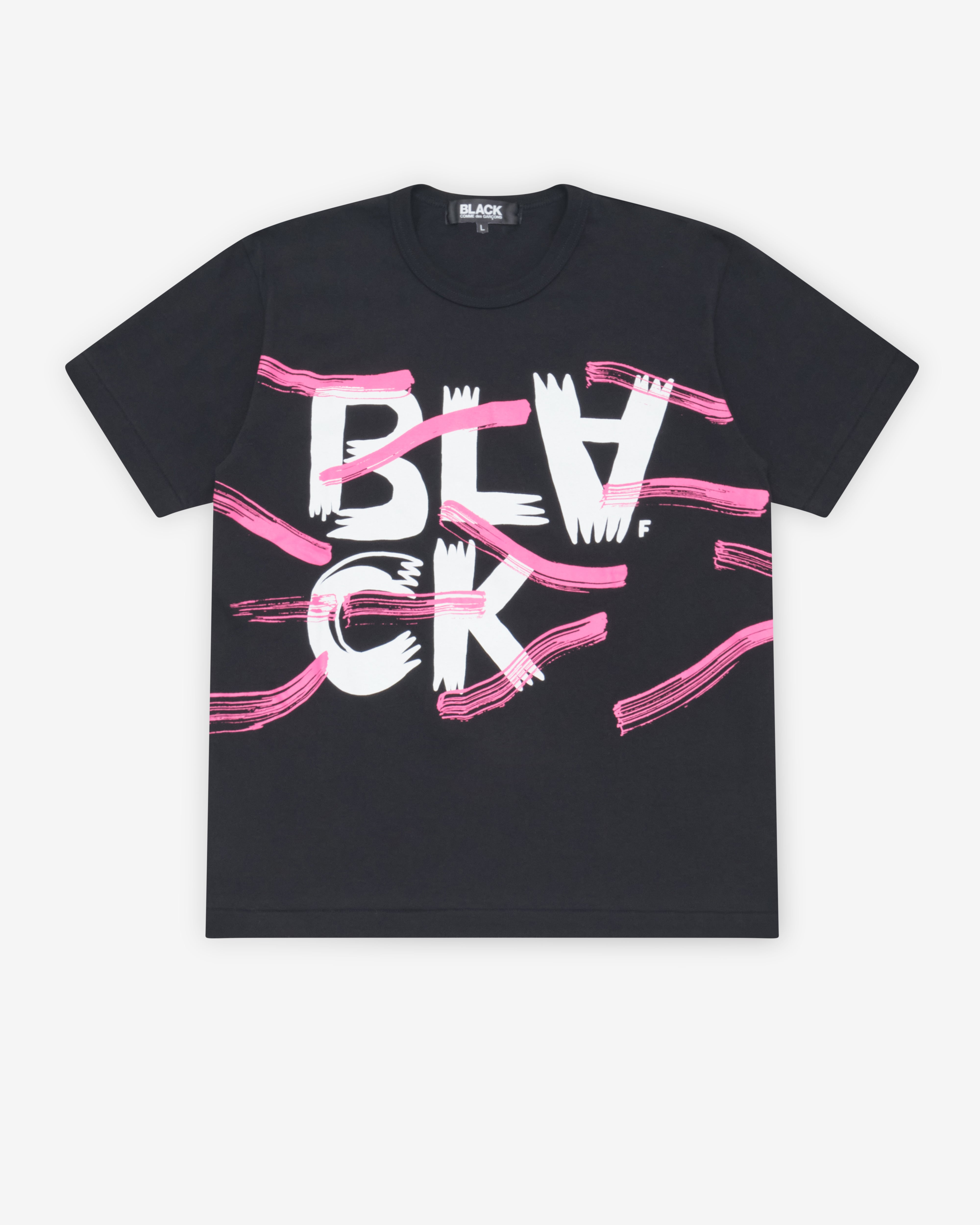 トップス Black comme des garcons Black Comme des Garçons: Printed T-Shirt (Black) | DSMNY E-SHOP