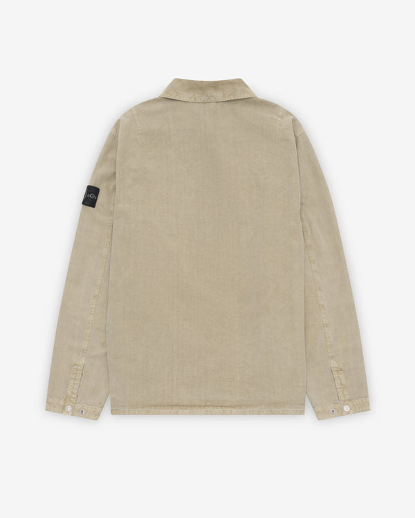 Stone Island - Men's Mineral Dyed Panama Cotton Shirt - (Military Green)