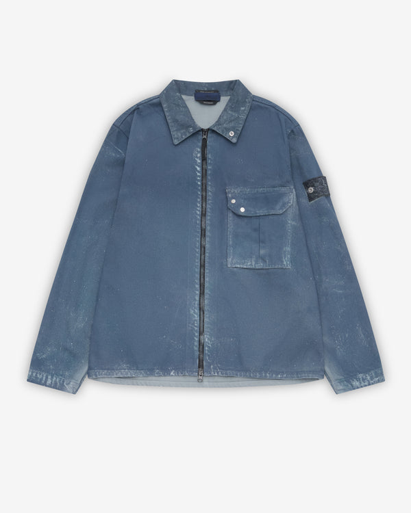 Stone Island - Men's Light Bull Denim-TC Shirt - (Slate Blue)