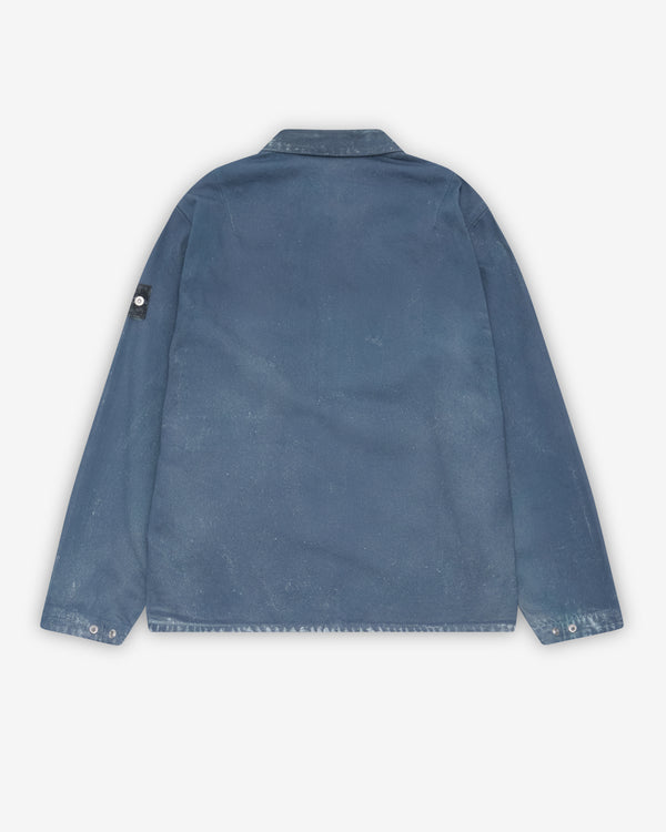 Stone Island - Men's Light Bull Denim-TC Shirt - (Slate Blue)