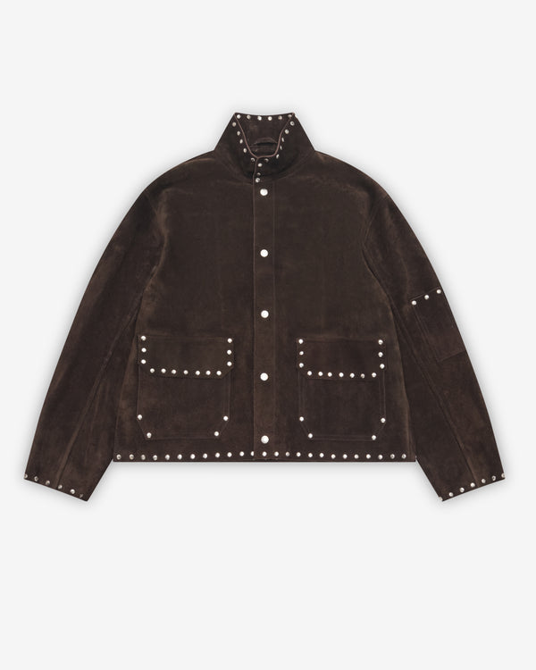 Bode - Men's Studded Welding Jacket - (Brown)