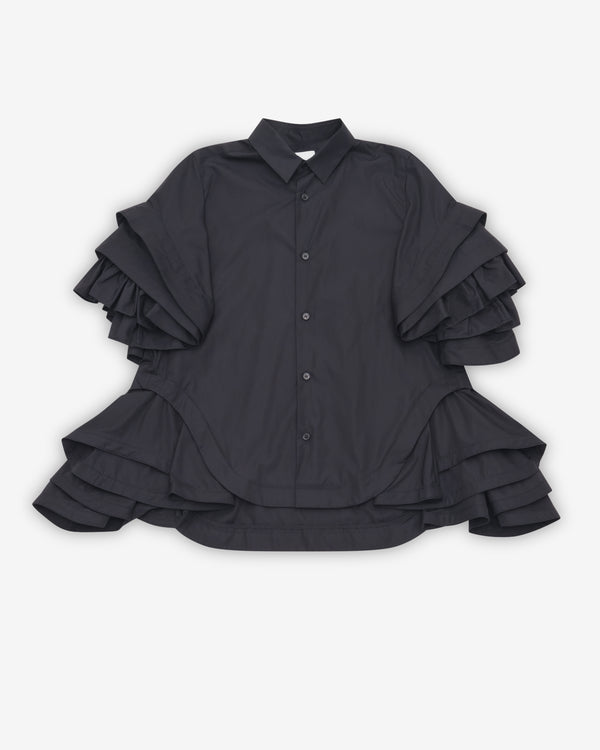 Noir Kei Ninomiya - Women's Peplum Hem Blouse - (Black)