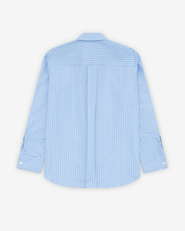Sacai - Women's Poplin Shirt - (Light Blue Stripe)