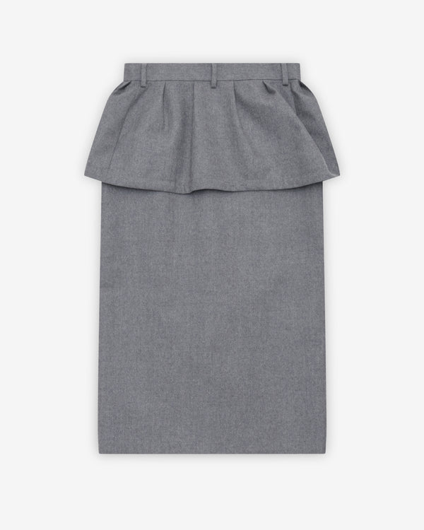 Sacai - Women's Wool Flannel Skirt - (Gray)