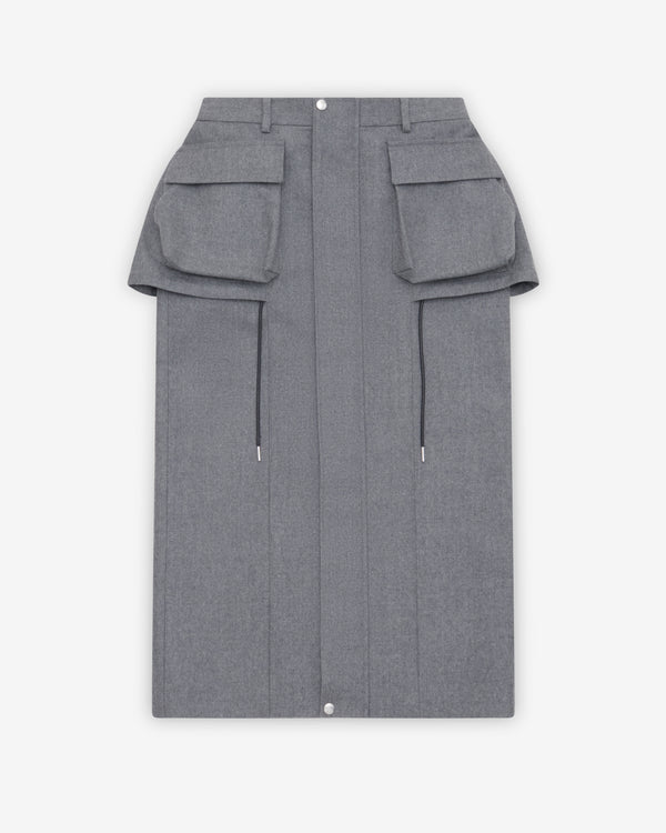 Sacai - Women's Wool Flannel Skirt - (Gray)