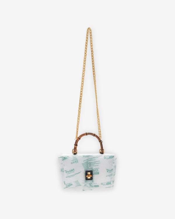 Doublet - Women's Air Pillow Bamboo Handle Bag - (Clear/Black)