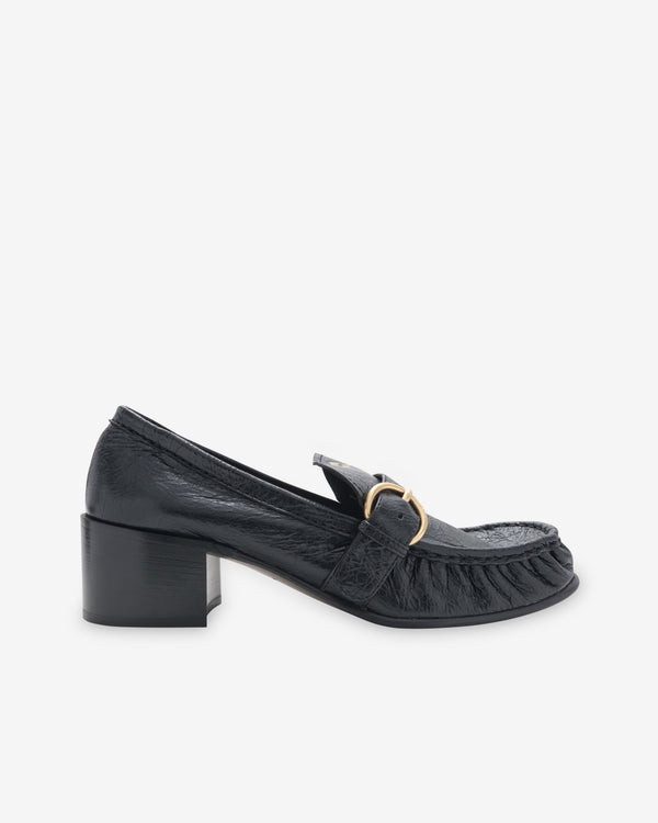 Miu Miu - Women's Heeled Loafers - (Black)