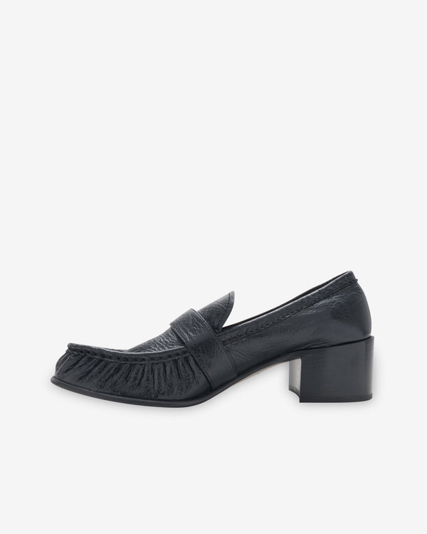 Miu Miu - Women's Heeled Loafers - (Black)