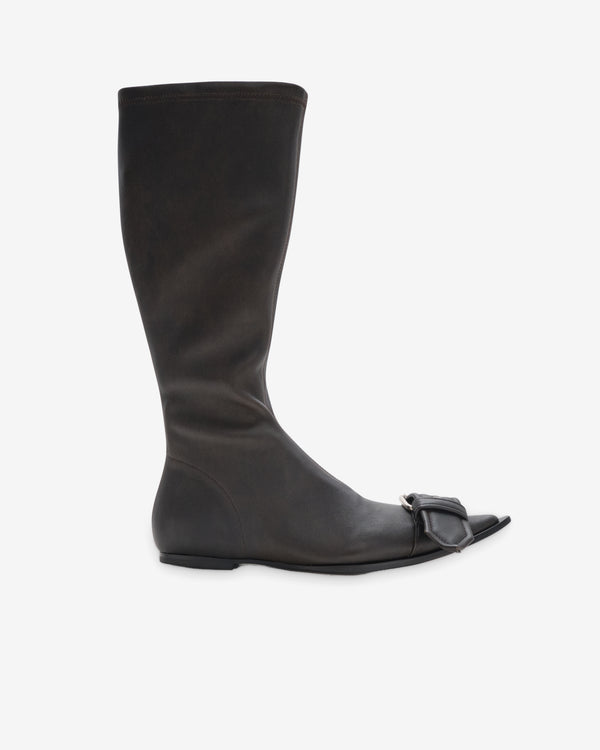 Melitta Baumeister - Women's Belted Pointy Boot - (Brown)