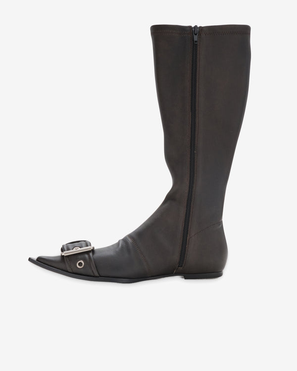 Melitta Baumeister - Women's Belted Pointy Boot - (Brown)