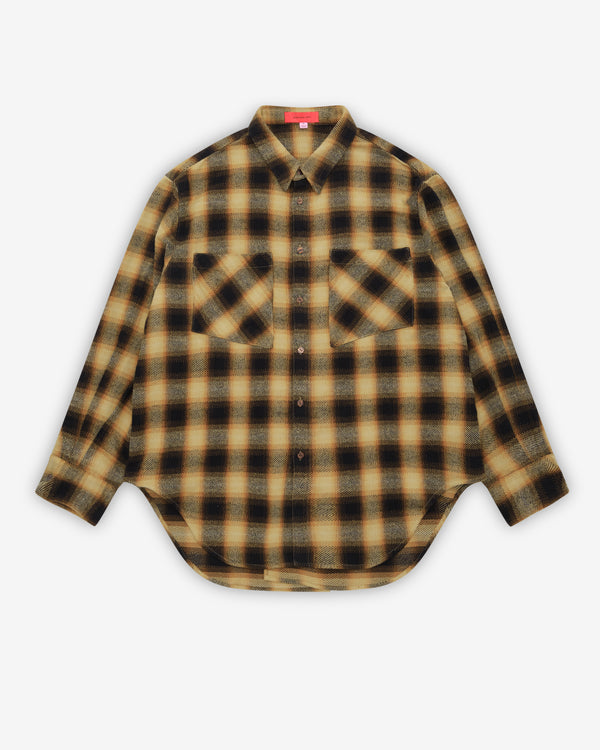 Eckhaus Latta - Men's EL Buttondown - (Yellow/Plaid)