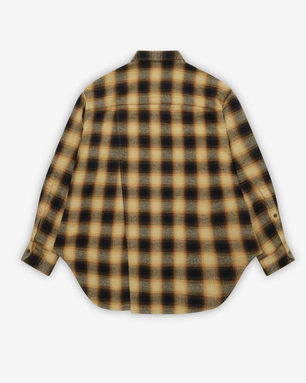 Eckhaus Latta - Men's EL Buttondown - (Yellow/Plaid)