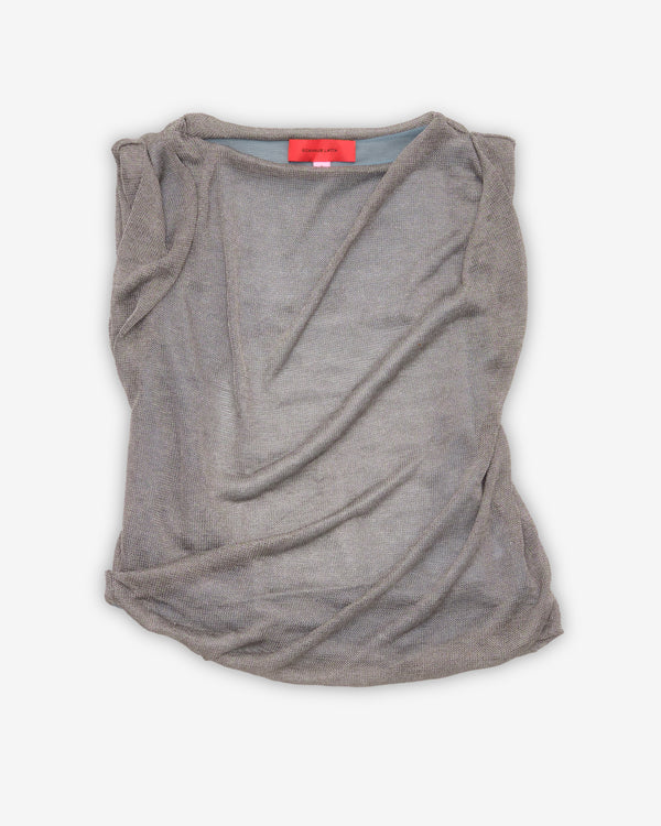 Eckhaus Latta - Women's Gossamer Top - (Gunmetal)