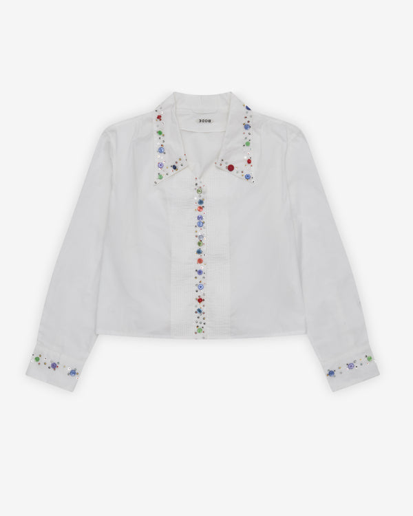 Bode - Women's Button Jar Blouse - (White/Multi)
