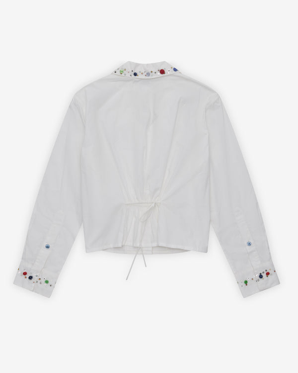 Bode - Women's Button Jar Blouse - (White/Multi)
