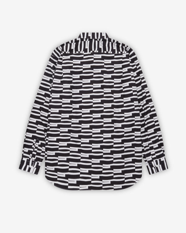 CDG Shirt - Men's Panelled Slogan Shirt - (Stripe)