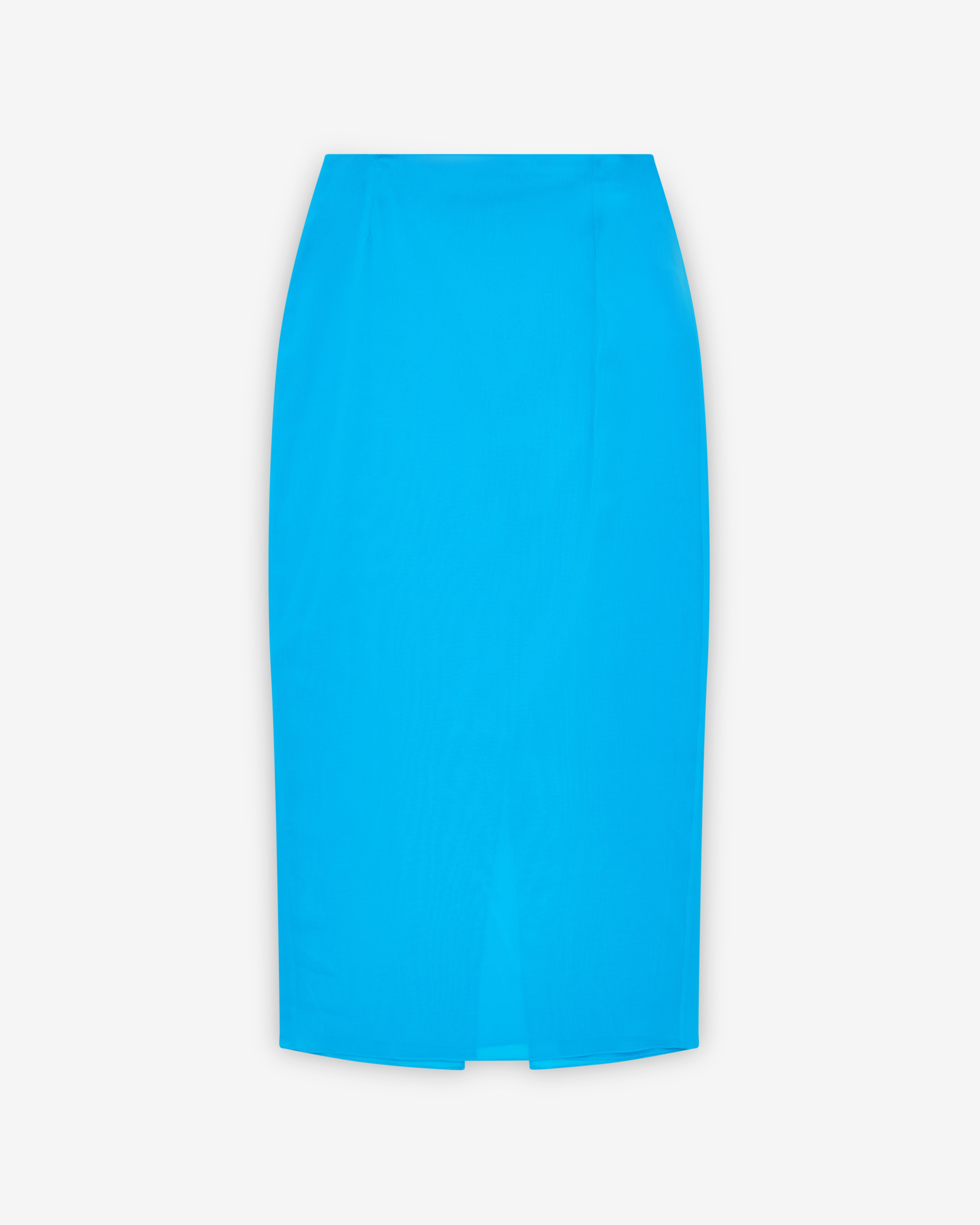 Mugler: Women's Pencil Skirt (Cyan) | DSMNY E-SHOP