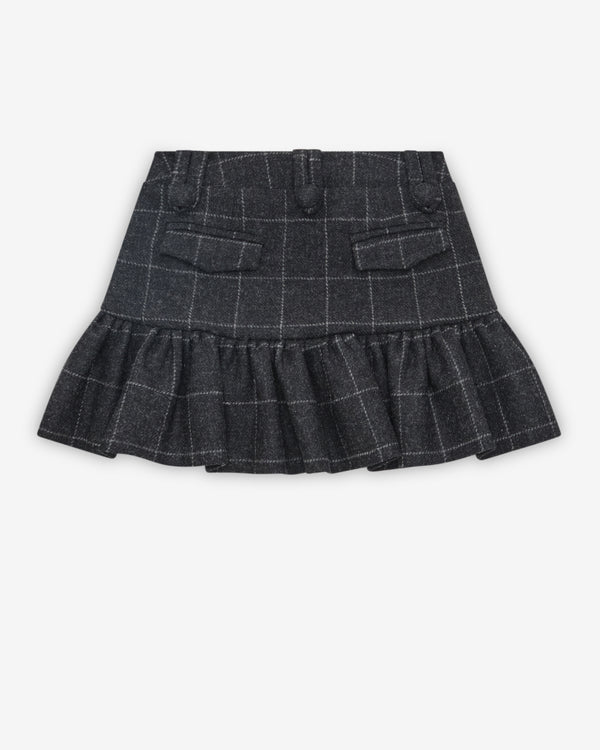 Vaquera - Women's Peplum Skirt - (Black/Gray)
