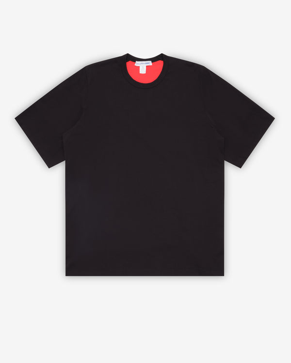 CDG Shirt - Men's Layered T-Shirt - (Black/Red)