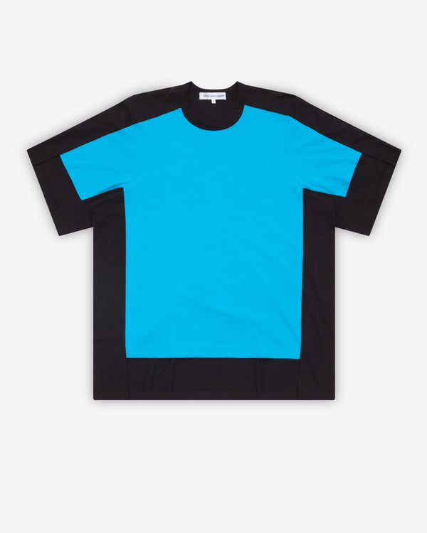CDG Shirt - Men's Layered T-Shirt - (Black/Blue)