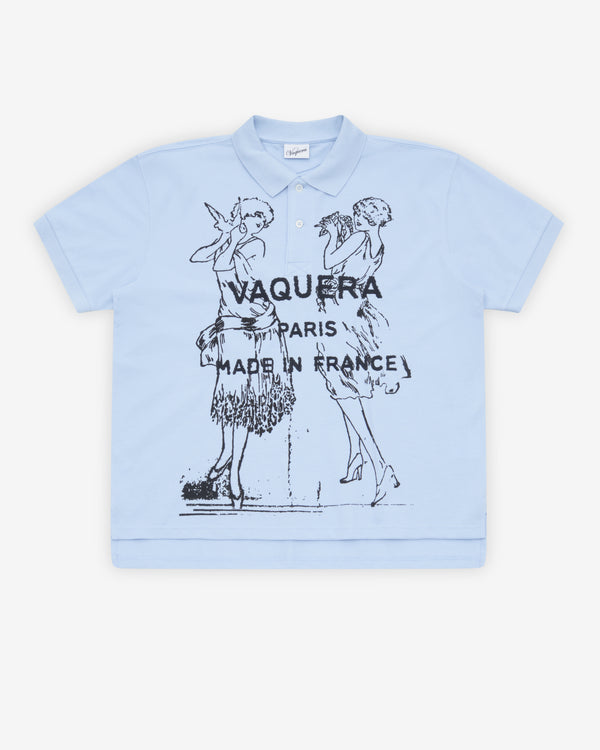 Vaquera - Women's Flapper Polo - (Baby Blue)