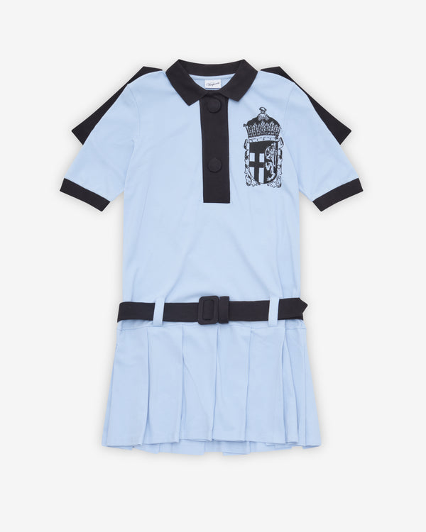 Vaquera - Women's Crest Polo Dress - (Blue/Black)