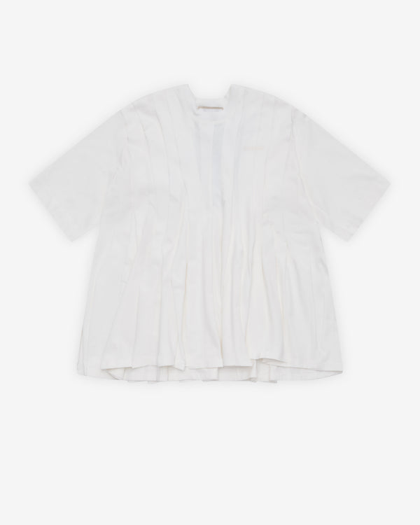 Litkovska - Women's Peplum Pleat Tee - (White)