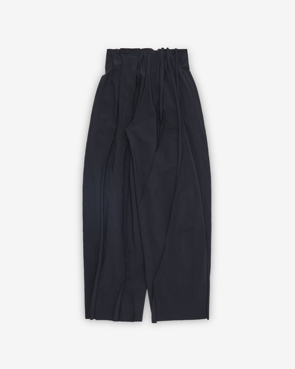 Litkovska - Women's Ruffle High Rise Barrel Pants - (Black)
