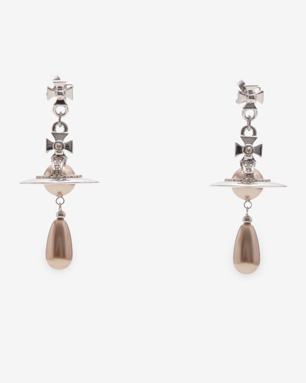 Vivienne Westwood - Women's Pearl Drop Earrings - (Platinum)