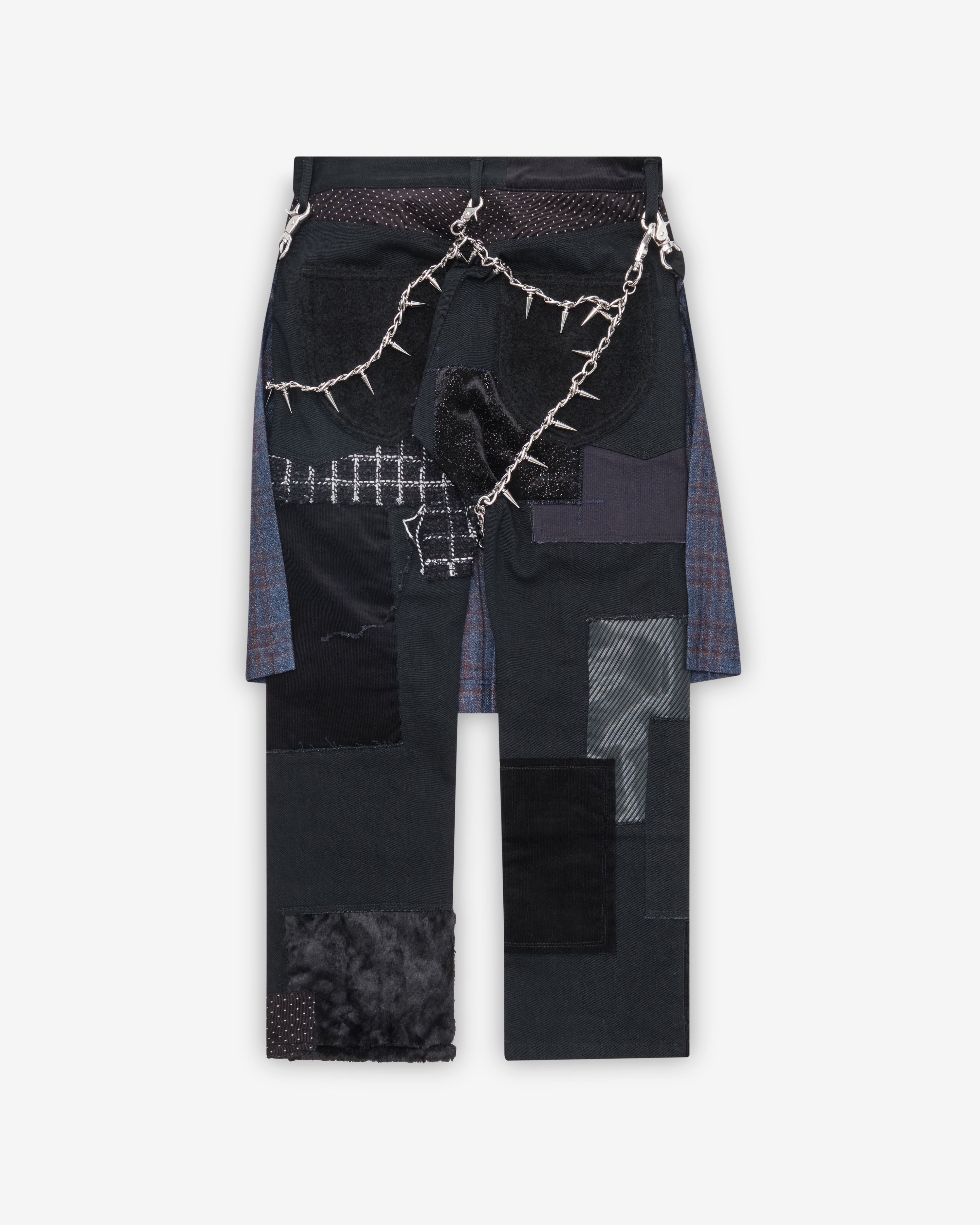 Junya Watanabe Man: Men's Skirt Trousers (Black/Mix) | DSMNY E-SHOP